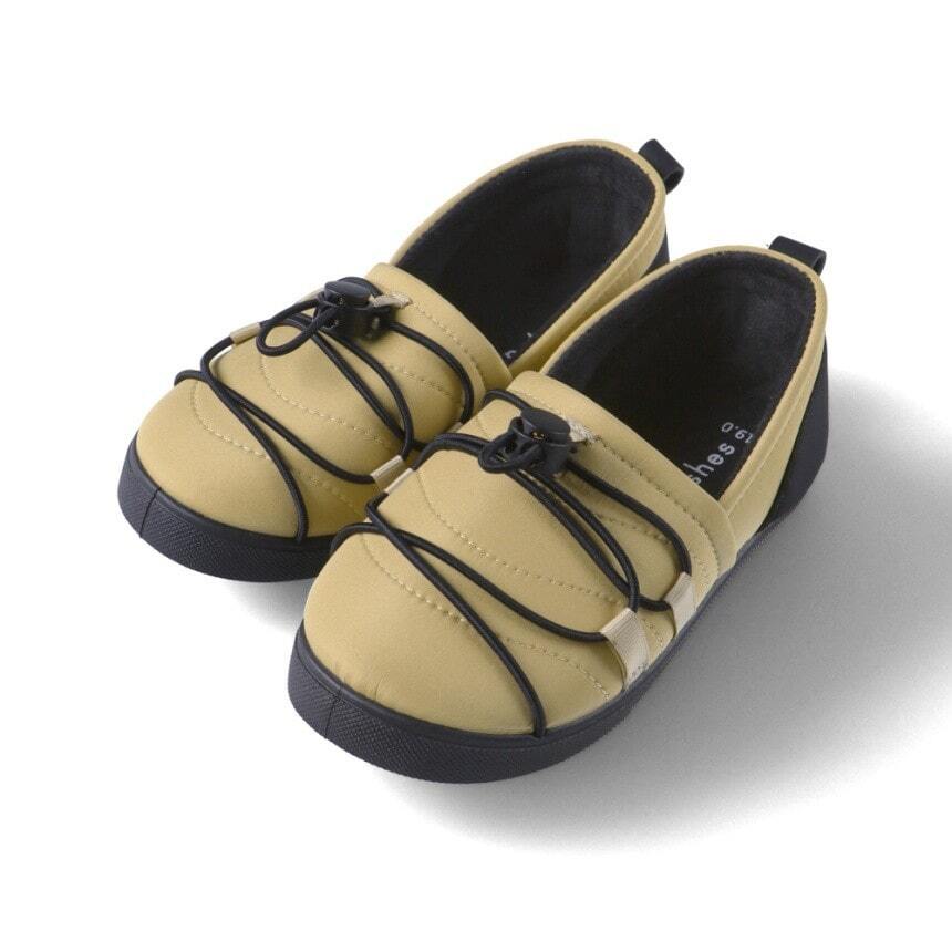 2026🇯🇵branshes|鋪棉休閒鞋|保暖菱格衍縫刷毛|抽繩束口|15-19cm|踏雪走跳不凍腳 - 商品描述圖 6