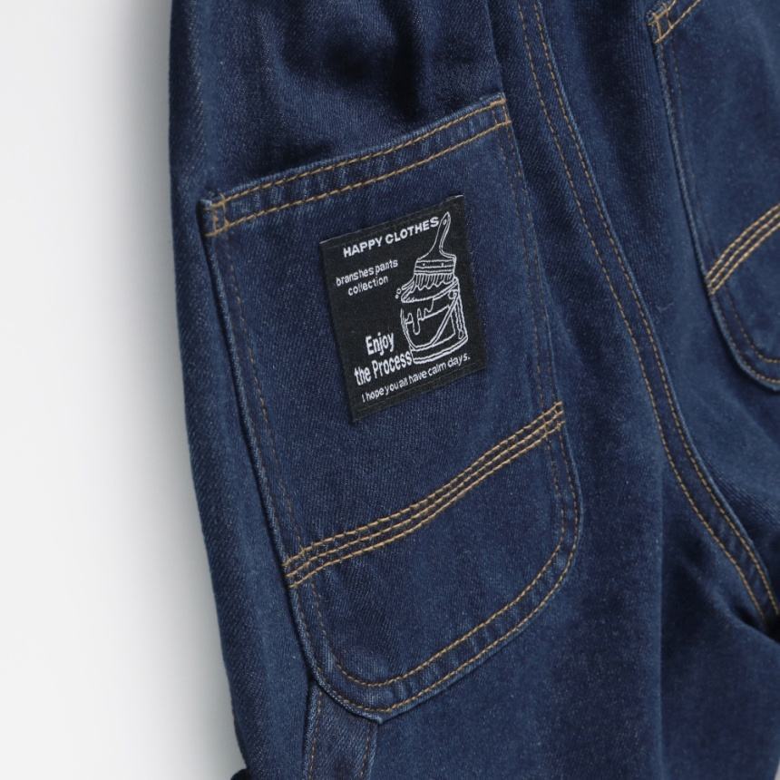 2026🇯🇵branshes｜工裝牛仔褲｜保暖蓄熱內刷毛｜畫家側袋｜90-150｜冬日防風抗寒不臃腫 - 商品描述圖 9
