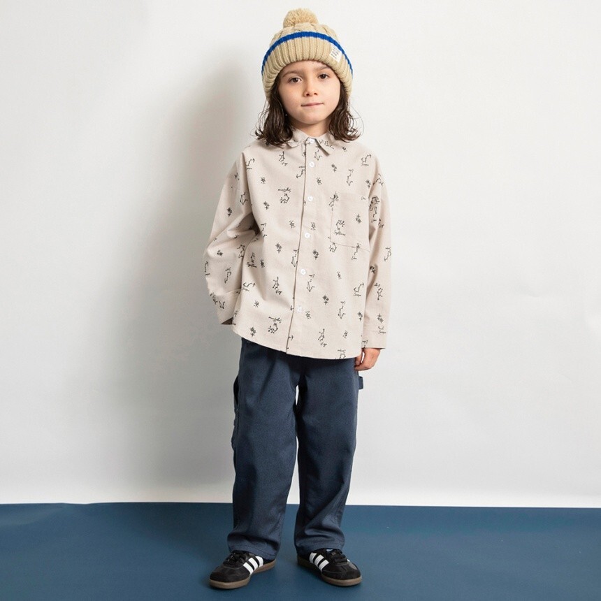 2026🇯🇵branshes|寬版畫家褲|極致高彈內刷毛|工裝多口袋|90-150|大動作伸展無拘束 - 商品描述圖 2