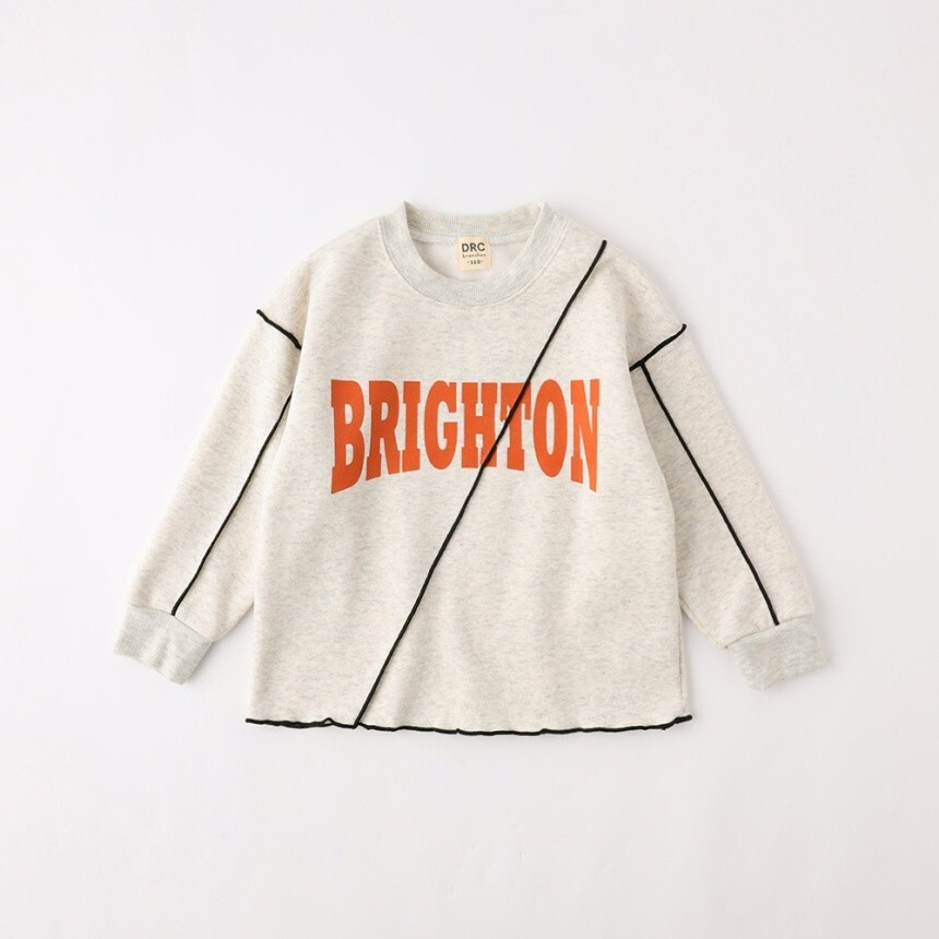 2026🇯🇵branshes|大學T|立體木耳邊拼接|女童刷毛|100-150|防風保暖甜美穿 - 商品描述圖 4