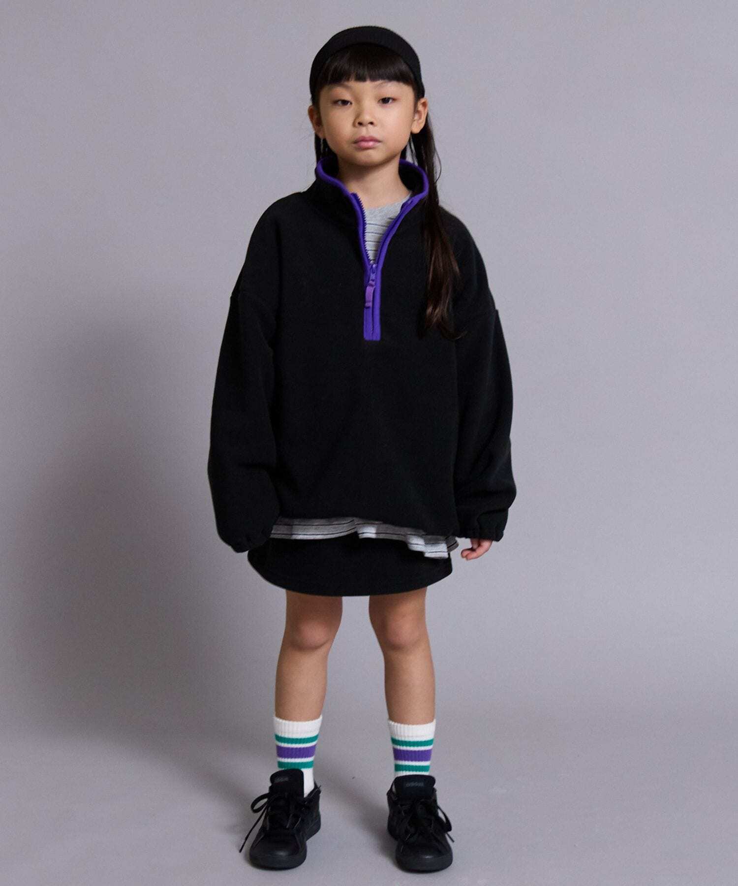 2026🇯🇵PAIRMANON STREET|搖粒絨上衣|半拉鍊立領刺繡|超細微刷毛|90-160|輕盈蓄熱抗寒流 - 商品描述圖 6