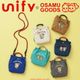 2026🇯🇵unify × OSAMU GOODS｜手機斜背包｜防潑水超輕量｜原田治刺繡款｜編織繩｜2WAY