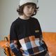 2026🇯🇵branshes｜長袖T恤｜復古格紋拼色｜手足系列｜80-150｜單穿很有型