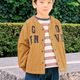 2026🇯🇵F.O.KIDS｜開襟外套｜美式復古毛巾繡｜休閒V領排扣｜80-140｜疊穿有型不臃腫