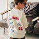 2026🇯🇵apres｜紀念品刺繡衛衣｜復古手繪風立體織紋｜棉混紡毛圈｜80-130｜隨意搭配就很亮眼