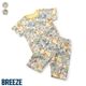 2025🇯🇵BREEZE｜涼感恐龍漫畫睡衣｜男童短袖居家套裝｜接觸涼感｜夏夜好眠必備｜前開式