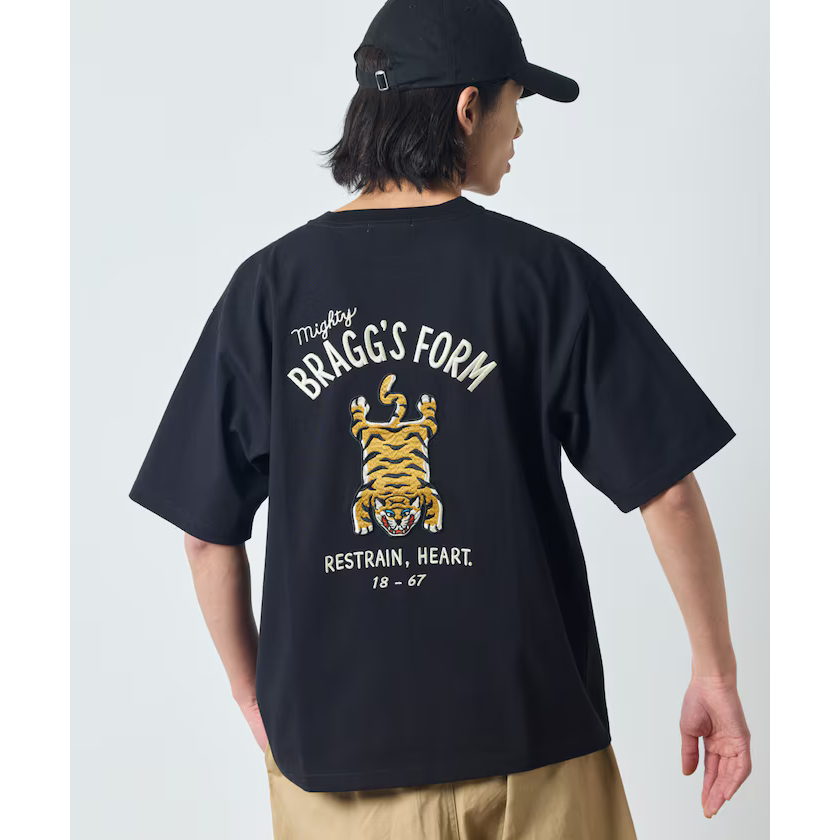 2025🇯🇵FREAK'S STORE｜虎刺繍設計寬版T恤｜背面刺繍亮眼吸睛