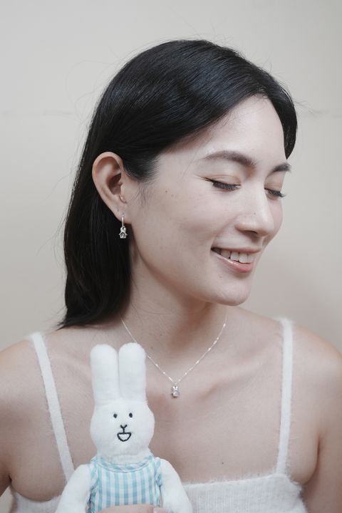 白兔小房子-耳圈-麻豆-10-（小尺寸）