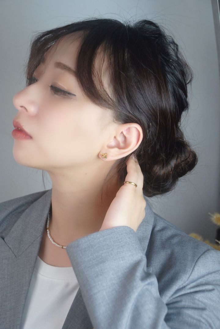 小蜜蜂耳環-金(麻豆)-4(修改)