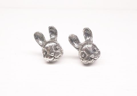 兔子耳環（銀）-1 