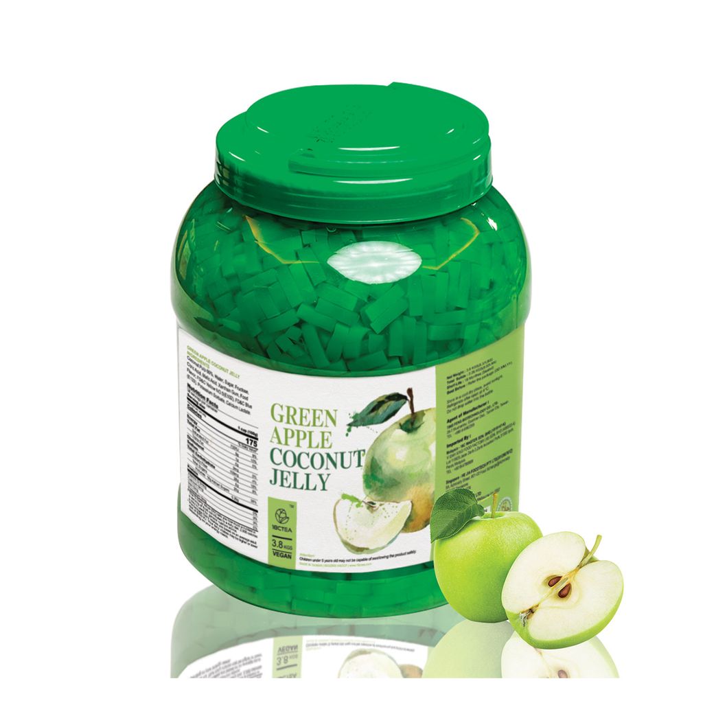 green apple coconut jelly