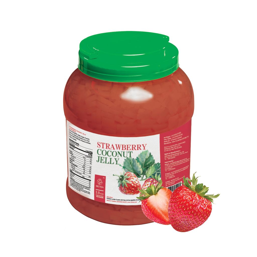 strawberrry coconut jelly