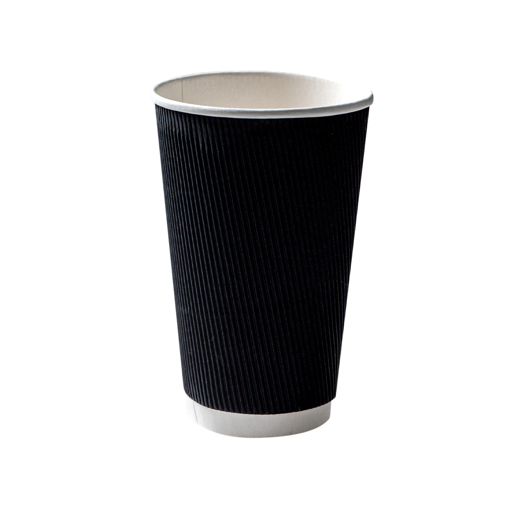 6299c391d408f8893ccf1ea7_20. 90-16OZ (RIPPLE BLACK) HOT CUP