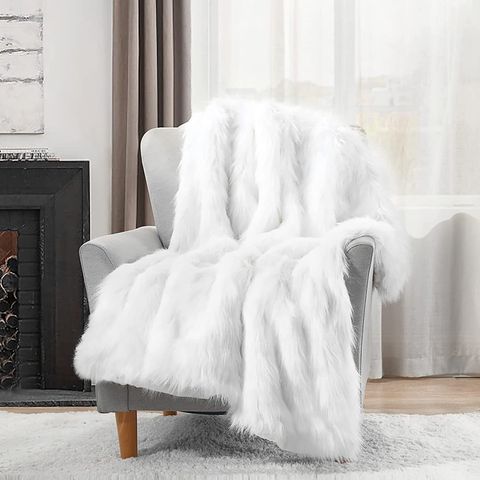 6. Faux Fur Throw 