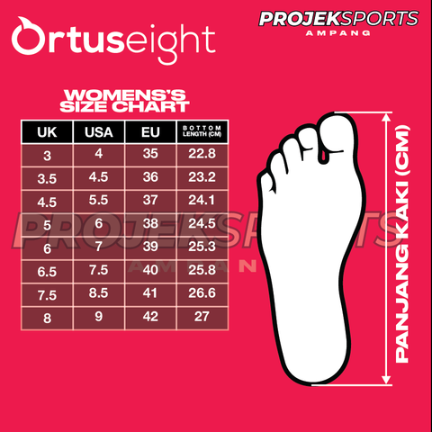 SIZE CHART ORTUS WOMEN