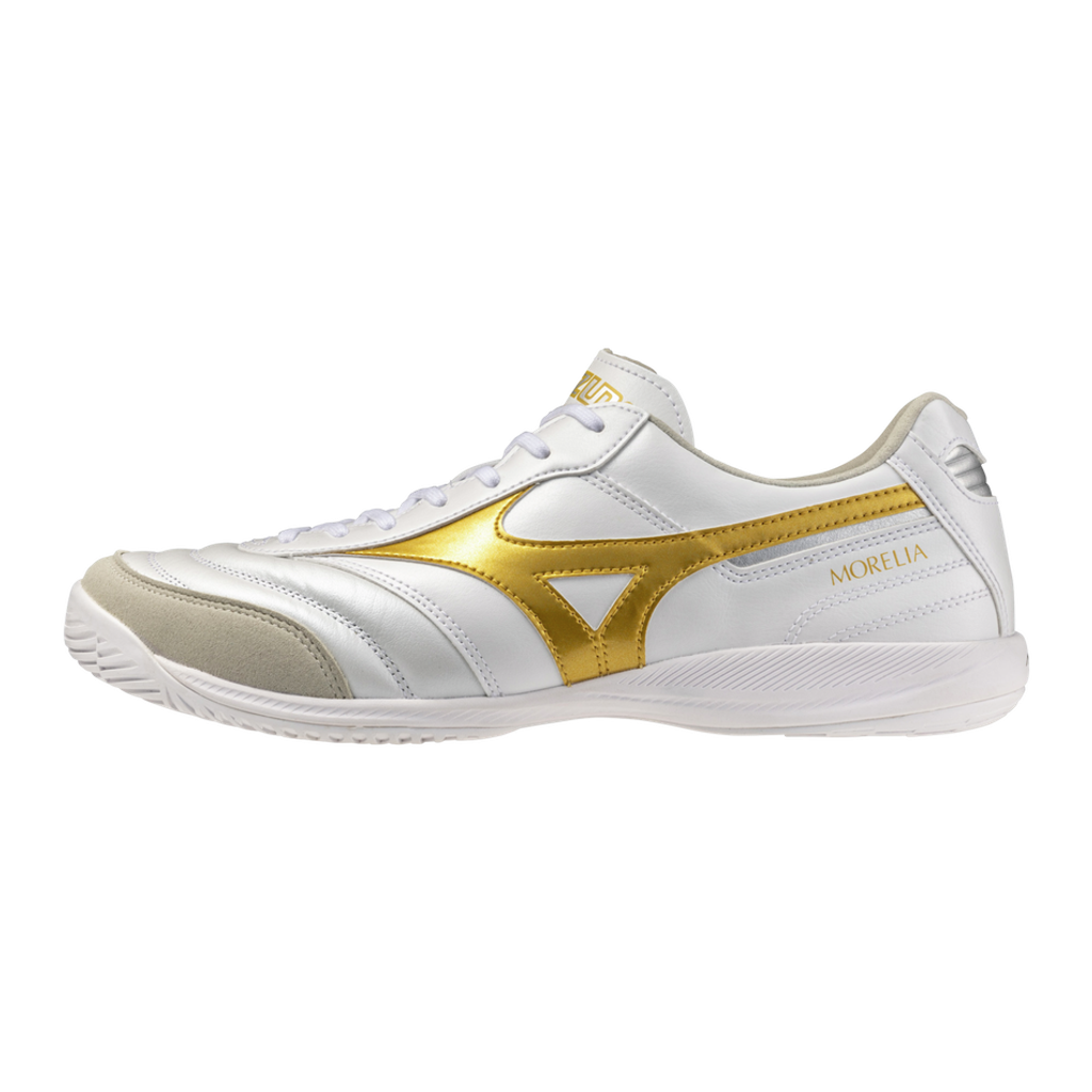 MIZUNO MORELIA SALA WHITE GOLD1