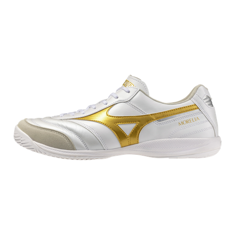 MIZUNO MORELIA SALA WHITE GOLD1