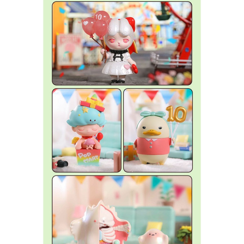 預購]泡泡瑪特十週年系列popmart Labubu Molly Dimoo Bunny 10週年盲盒