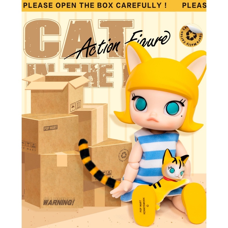 POPMART モリーBJD 寿司猫コスチューム POPMART泡泡玛特MOLLY躲猫猫盲