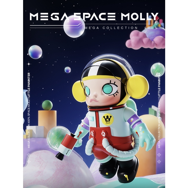 預購]Molly 珍藏400% 小畫家泡泡瑪特popmart 茉莉400% MEGA