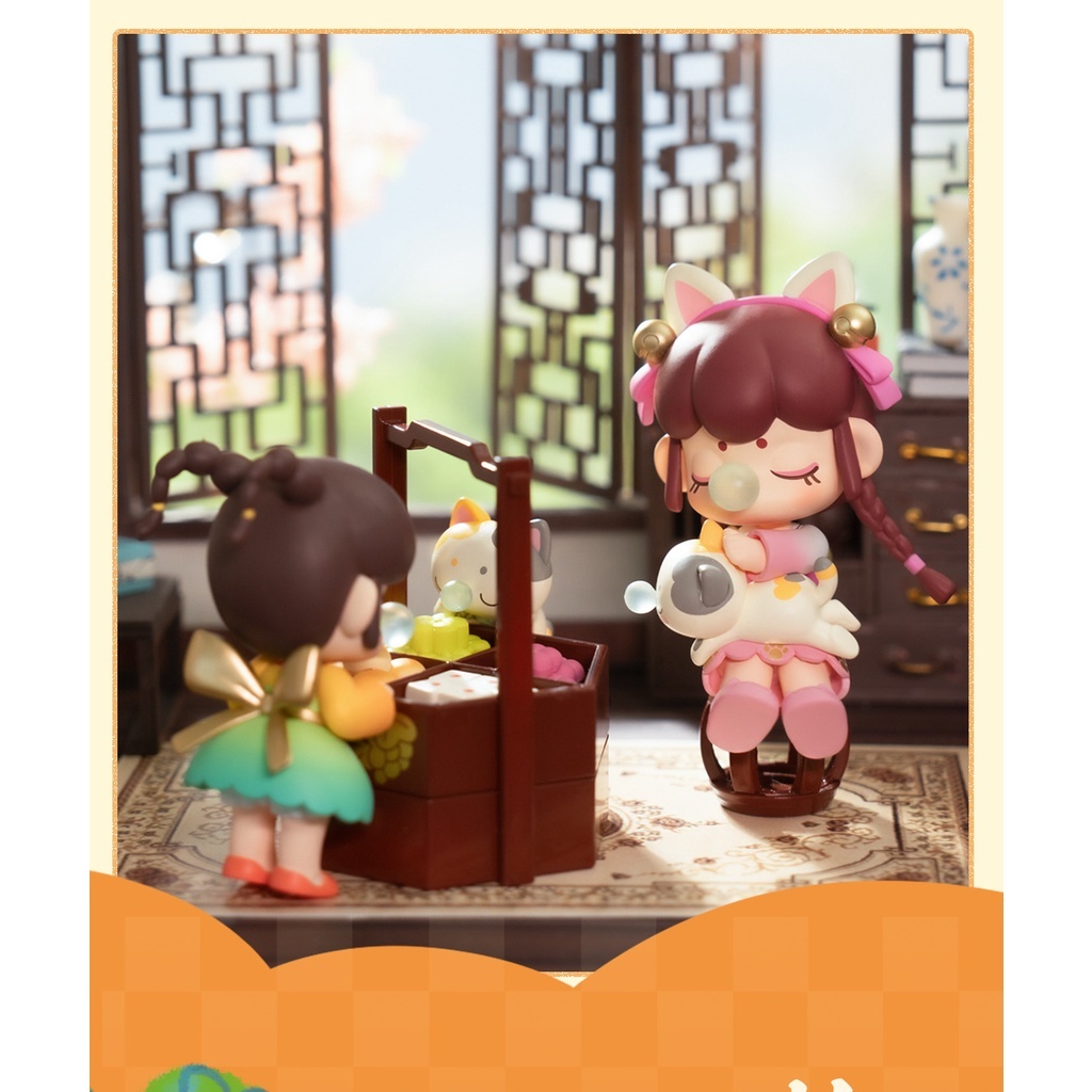 預購]Nanci 金釵之年系列全新中盒囡茜若来rolife 擼貓小憩沐浴舞魚燈