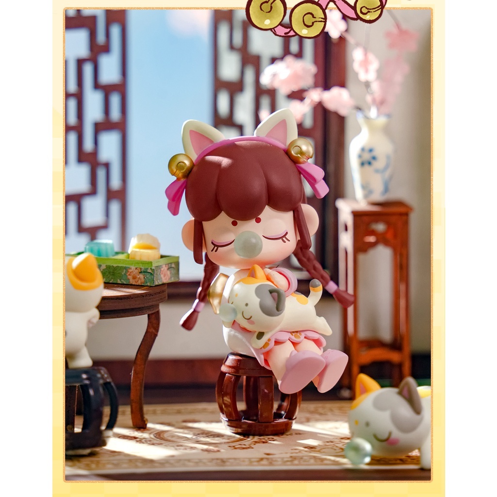 預購]Nanci 金釵之年系列全新中盒囡茜若来rolife 擼貓小憩沐浴舞魚燈