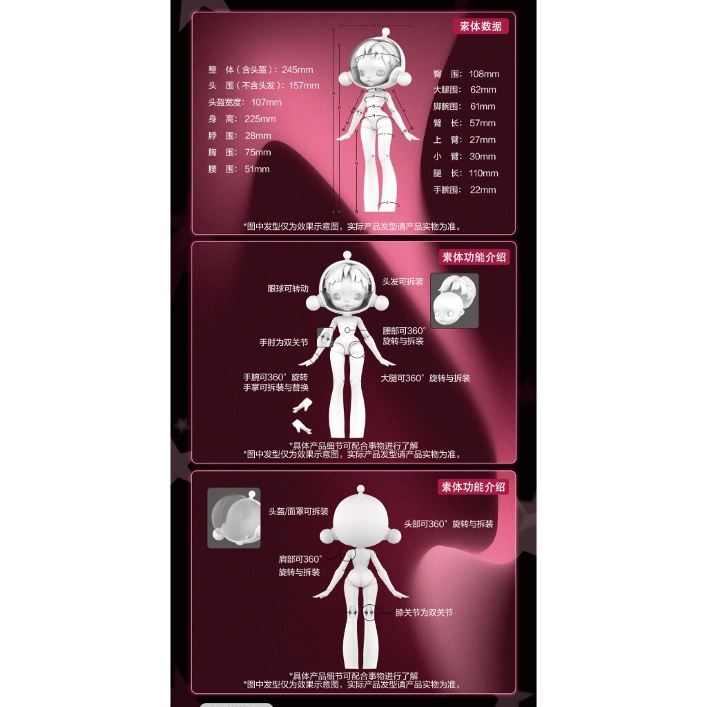 預購]Skullpanda BJD 小松奈奈大崎娜娜泡泡瑪特popmart NANA 大