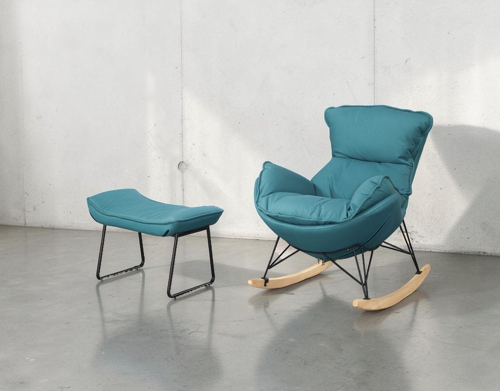 休閒搖椅(藍色)