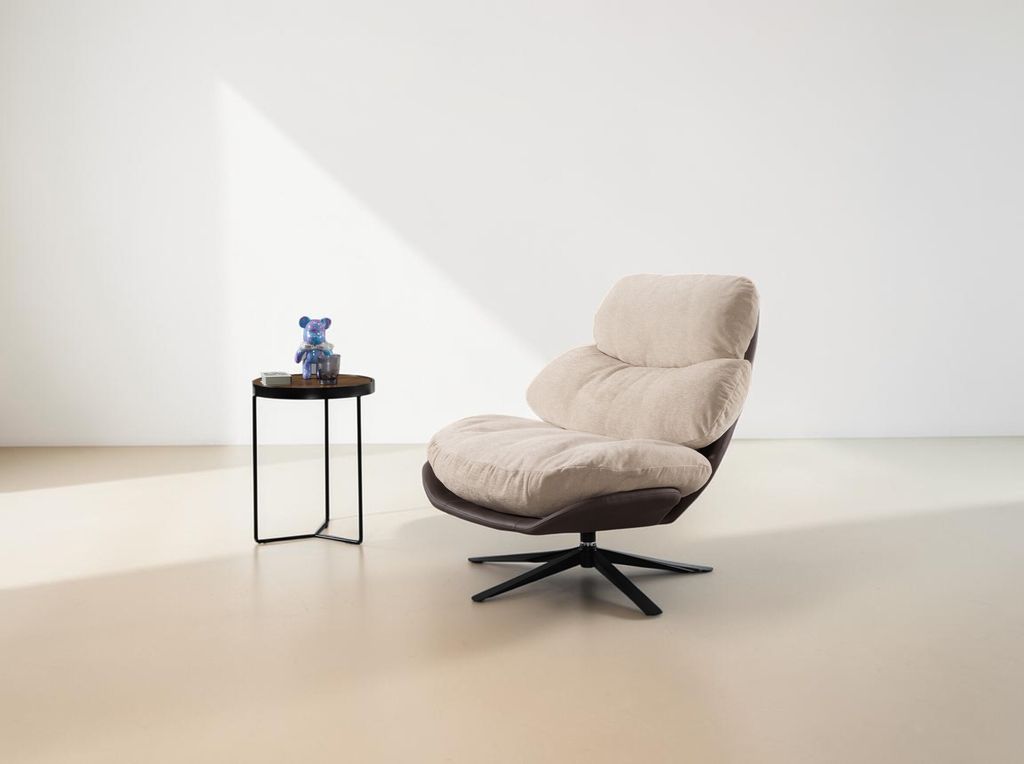 旋轉休閒椅(米色)