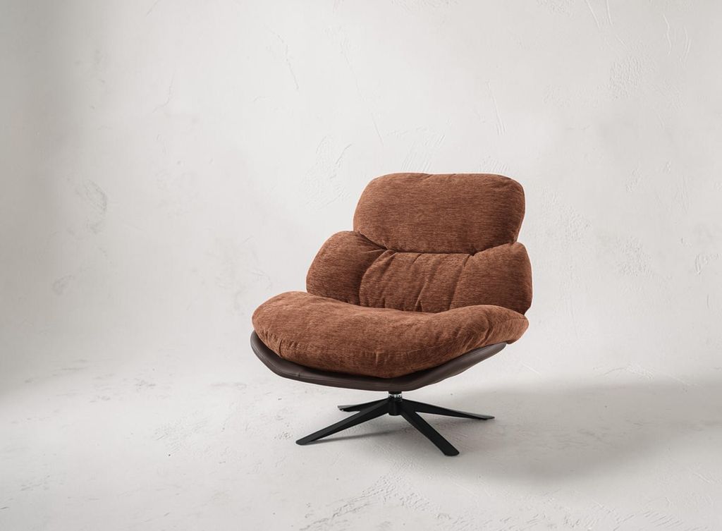 2718-3 倫納德旋轉休閒椅(咖啡色)