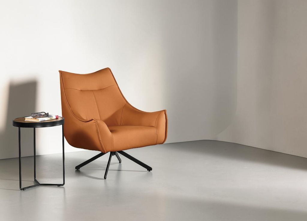 2702-1 依爾丹休閒椅(橘色皮)