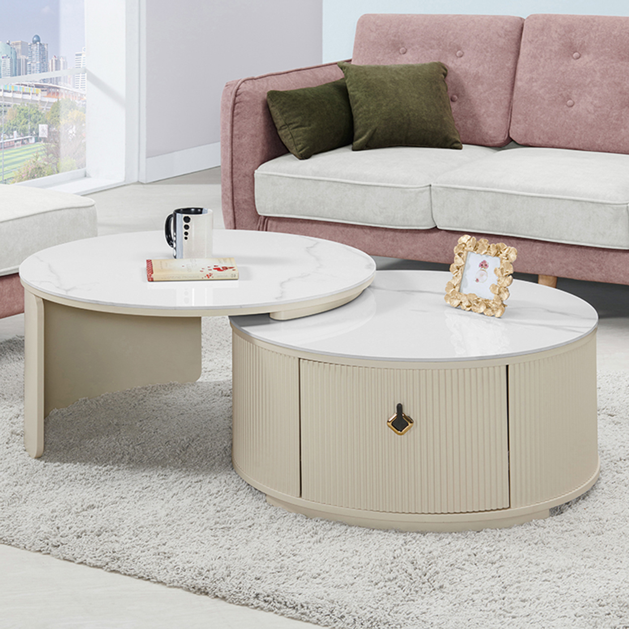 関家具　センターテーブル　丸テーブル 関家具 センターテーブル 丸テーブル 【公式通販】