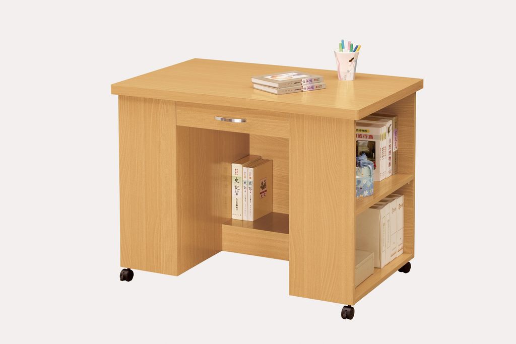 1322-5 貝莎檜木色活動書桌