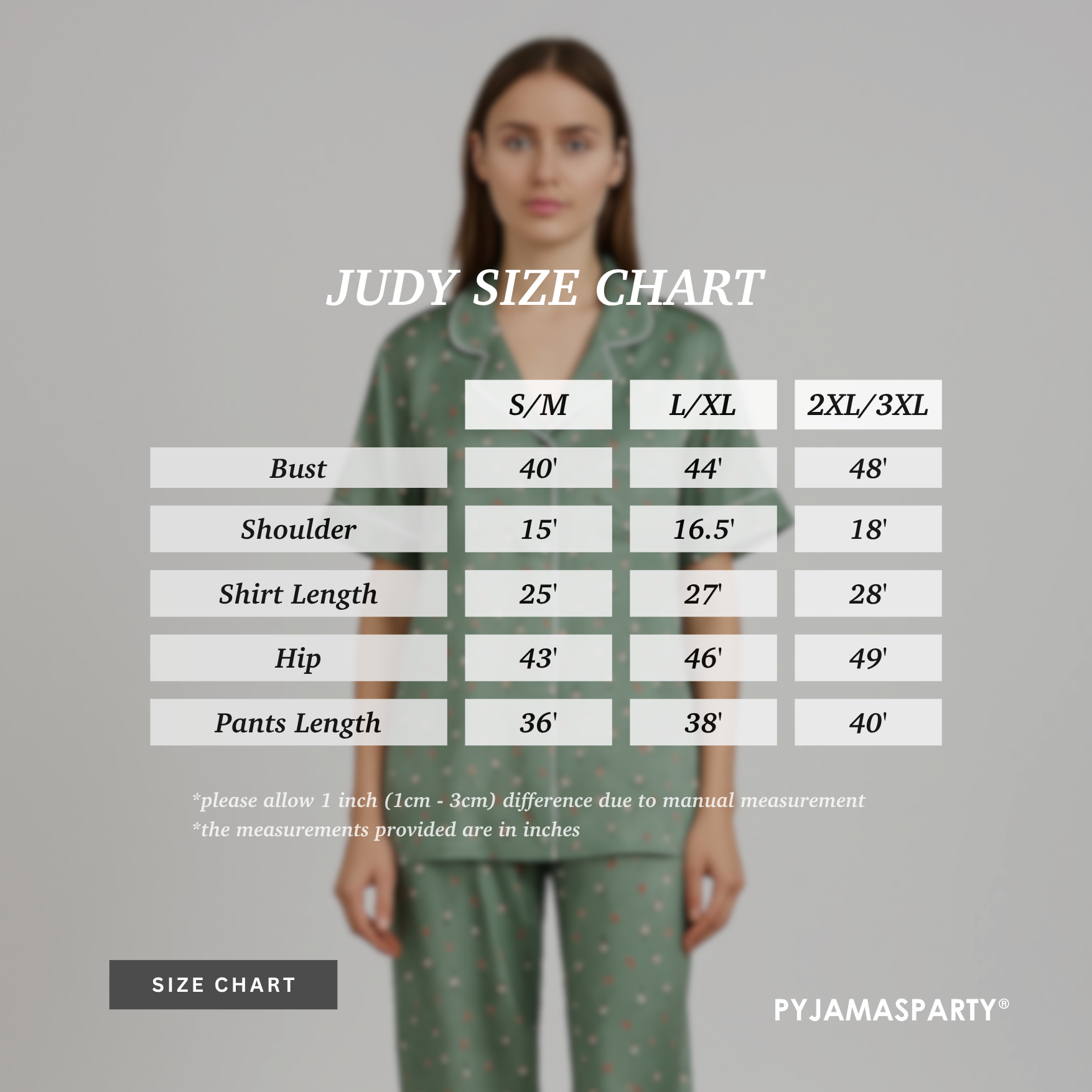 Judy - Size Chart (New)