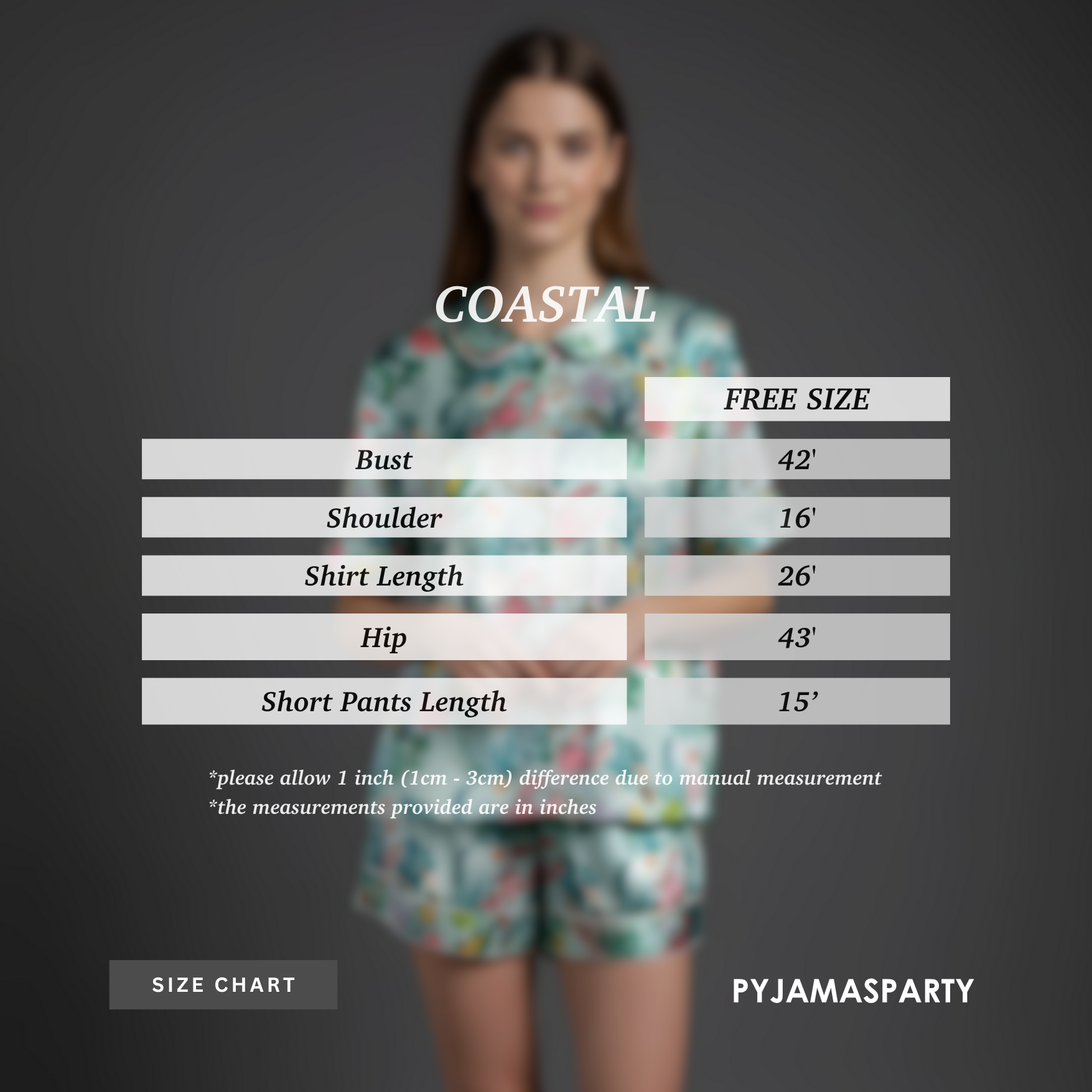 Coastal - Size Chart