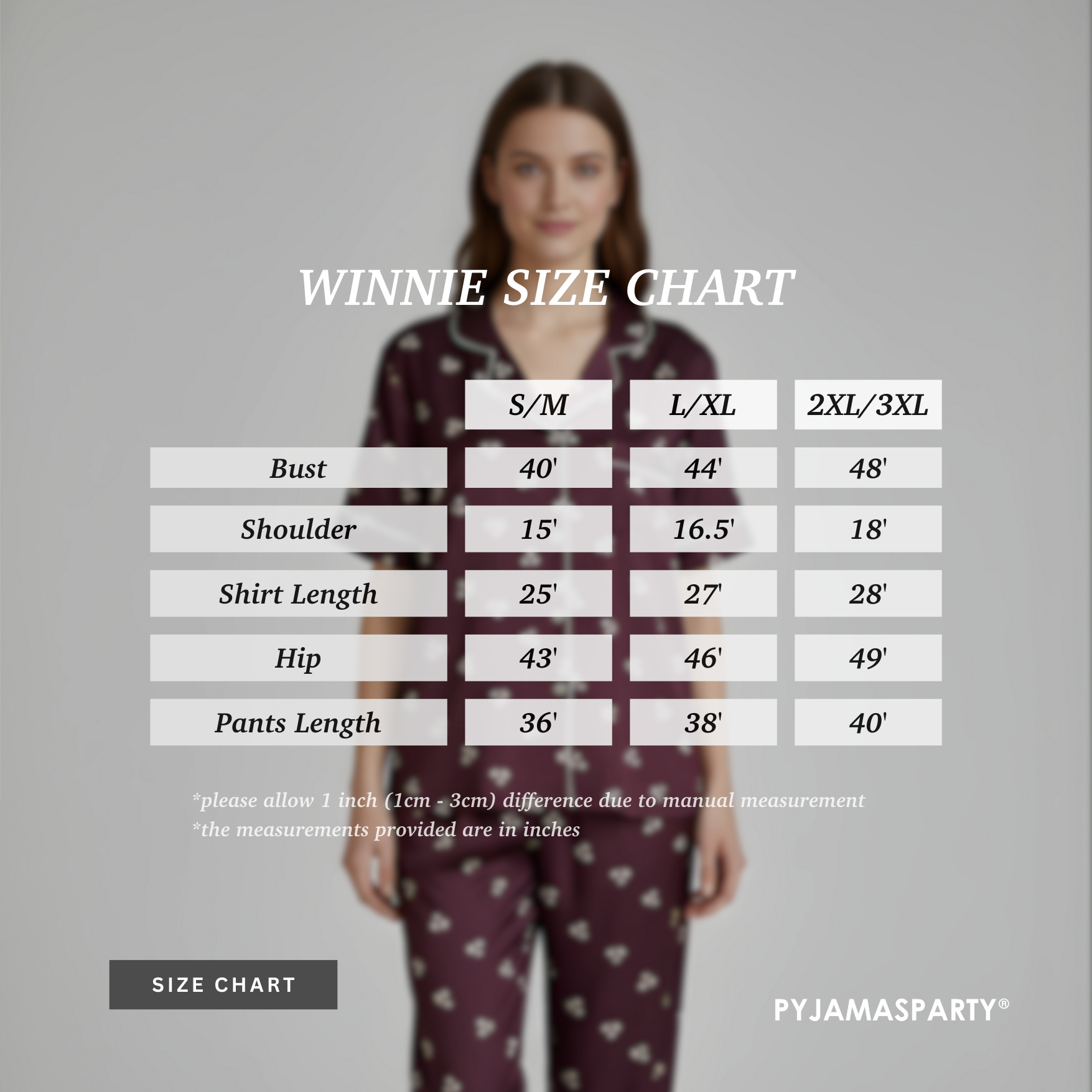 Winnie - Size Chart (New)