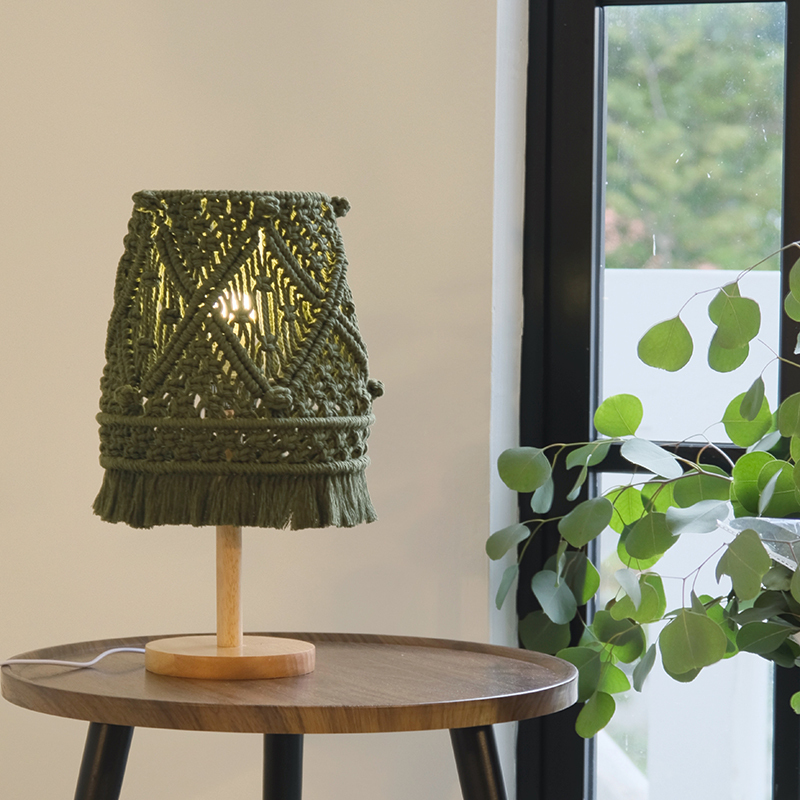 HL-3C - Macrame Table Lamp 