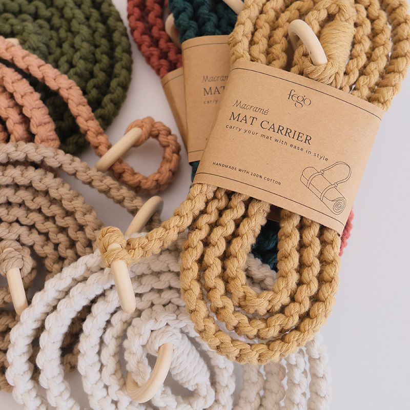 HA-5A Macrame Yoga Mat Strap14