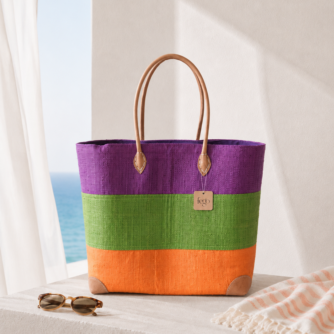 HA-16 Wanderlust Raffia Tote 01