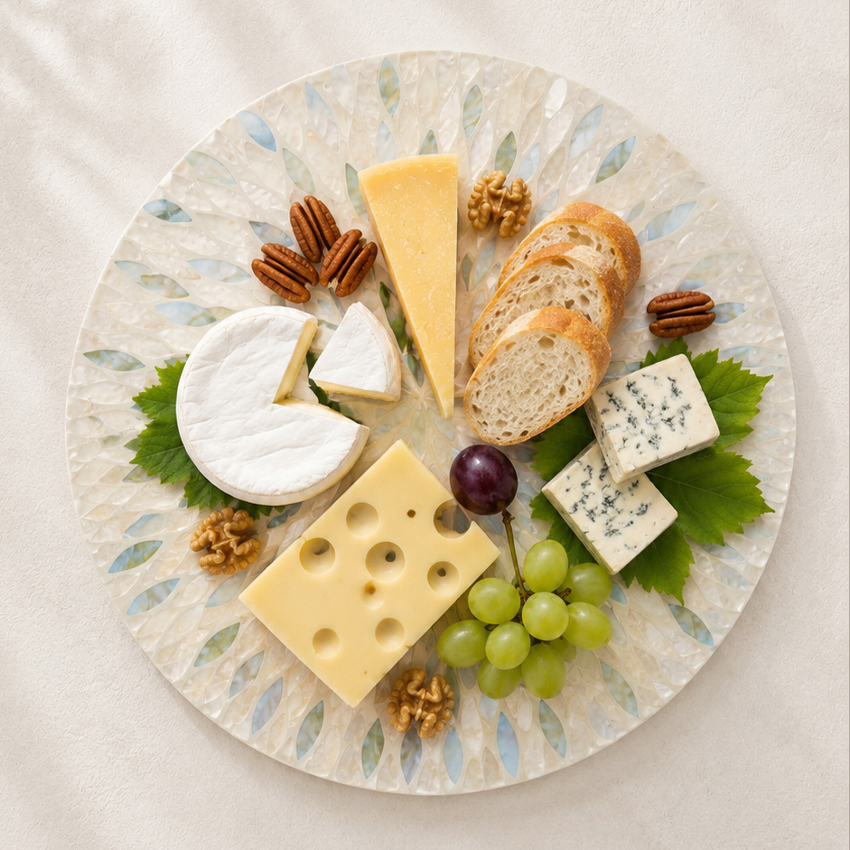 HK-36:37 Zara Mother of Pearl Lazy Susan 02