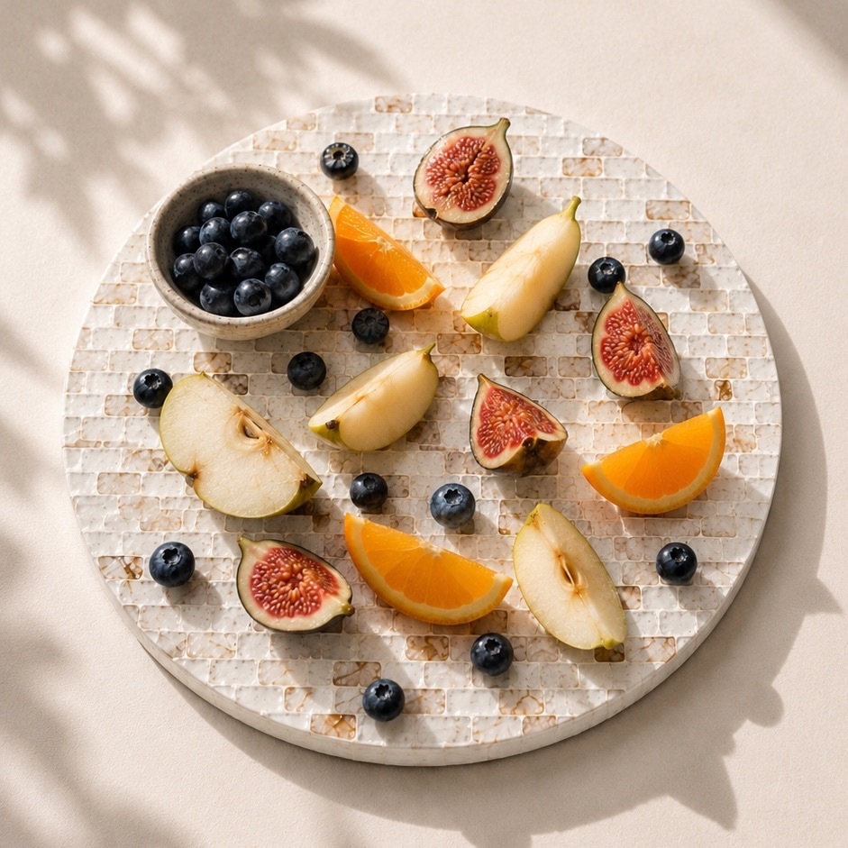 HK-34 Kaia Mother of Pearl Lazy Susan 02