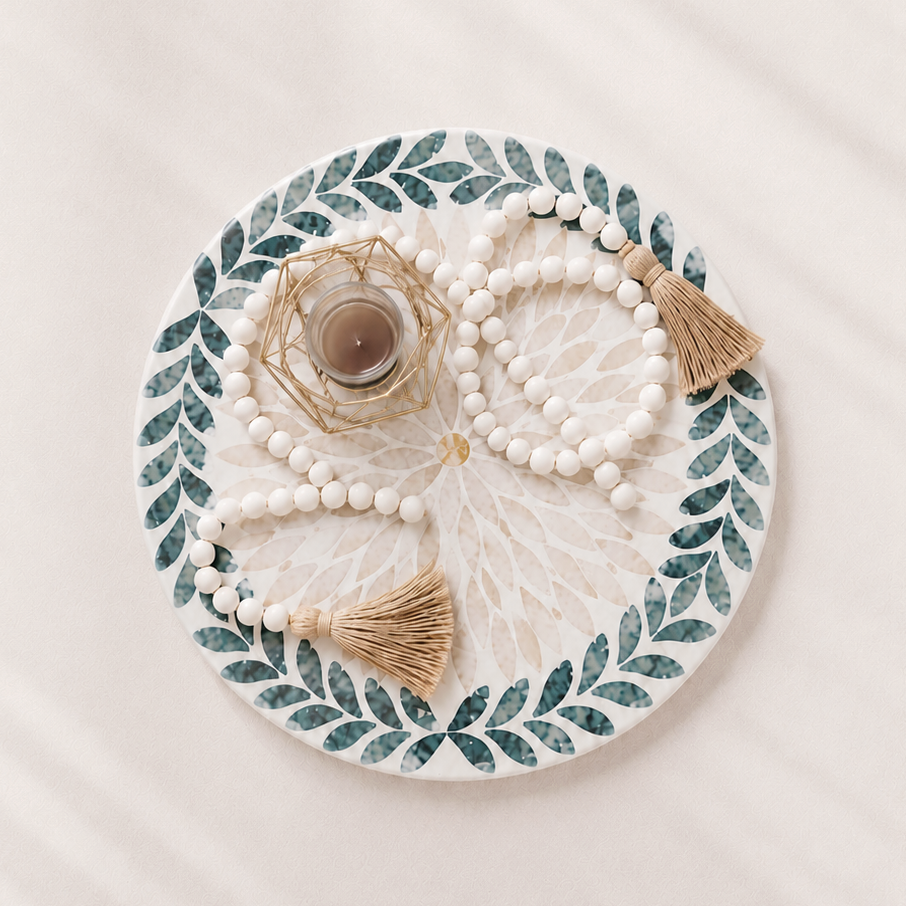 HK-39 HK-39 Helios Mother of Pearl Lazy Susan 01