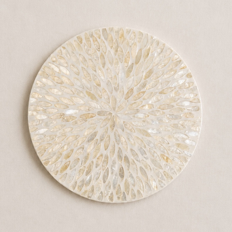 HK-40 Pearl Whisper Mother of Pearl Lazy Susan 02a