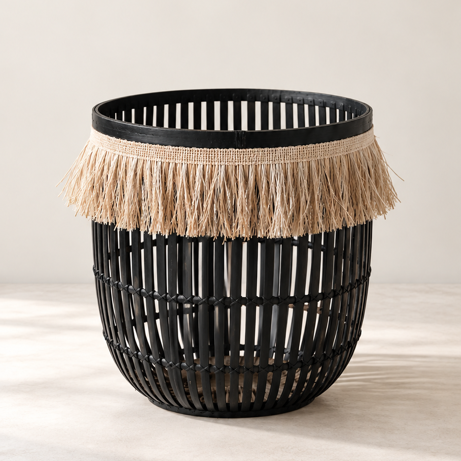 HB-3 Noir Bamboo Basket 05