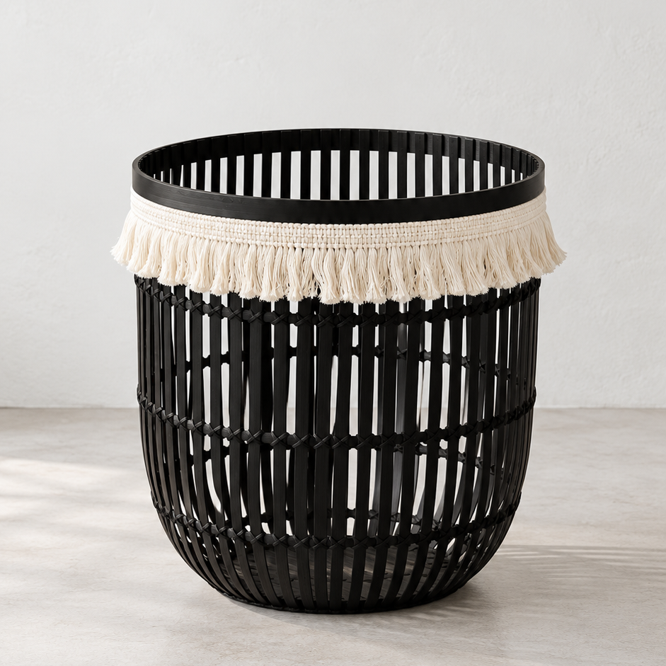 HB-3 Noir Bamboo Basket 03