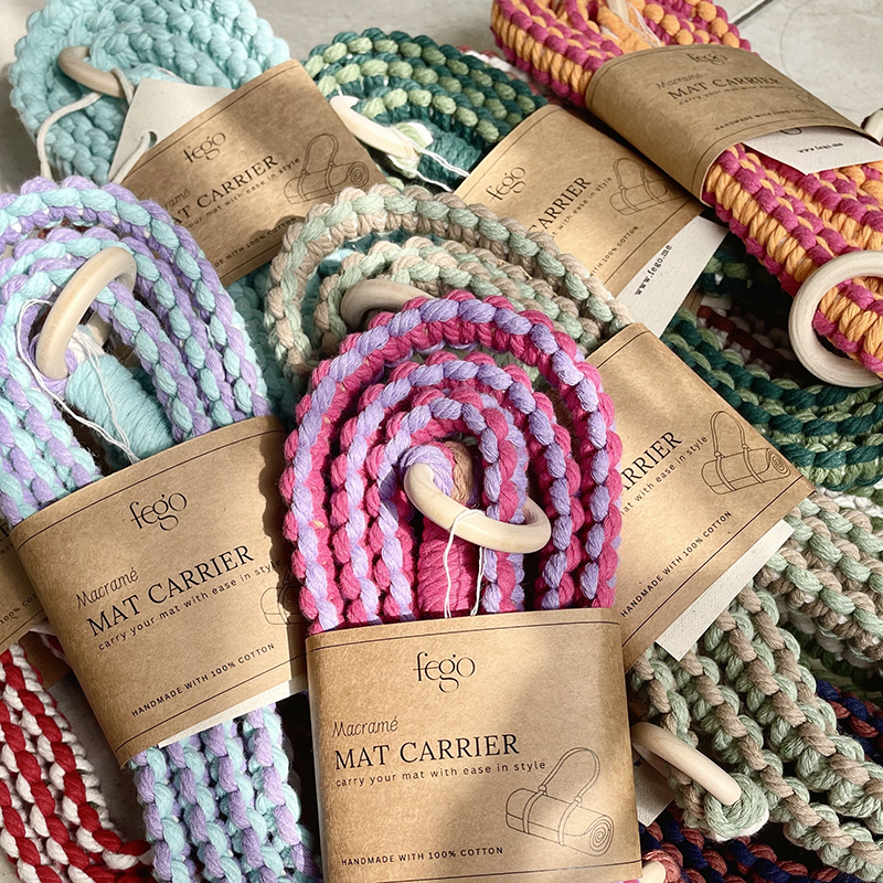 HA-5A Macrame Yoga Mat Strap17