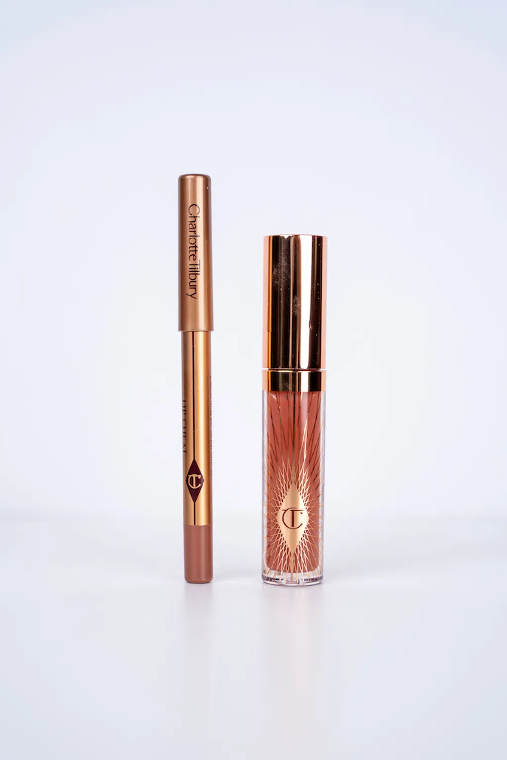 Charlotte Glossy Nude Pink Lip Duo