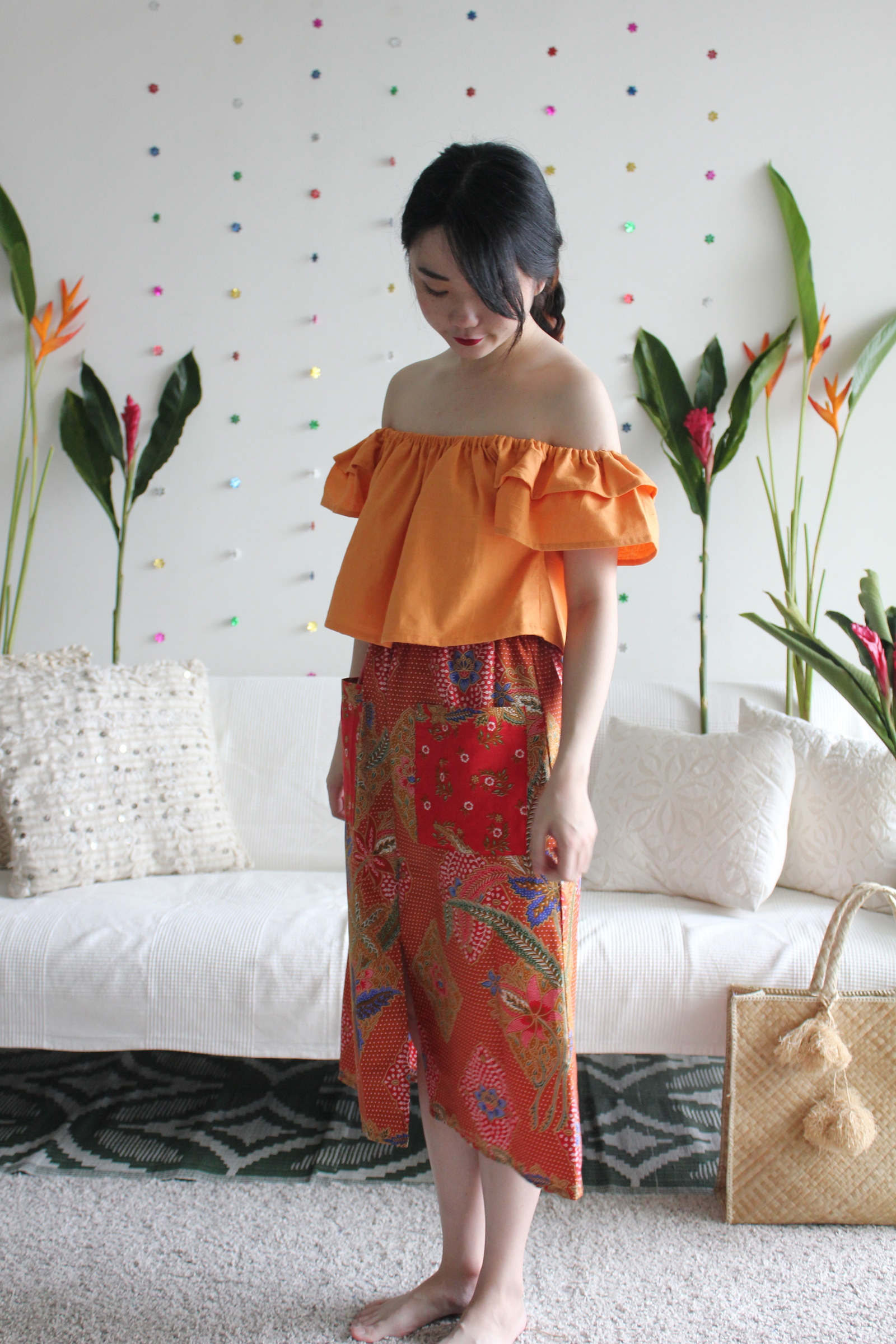 Batik Skirts with Pockets - Sunshine