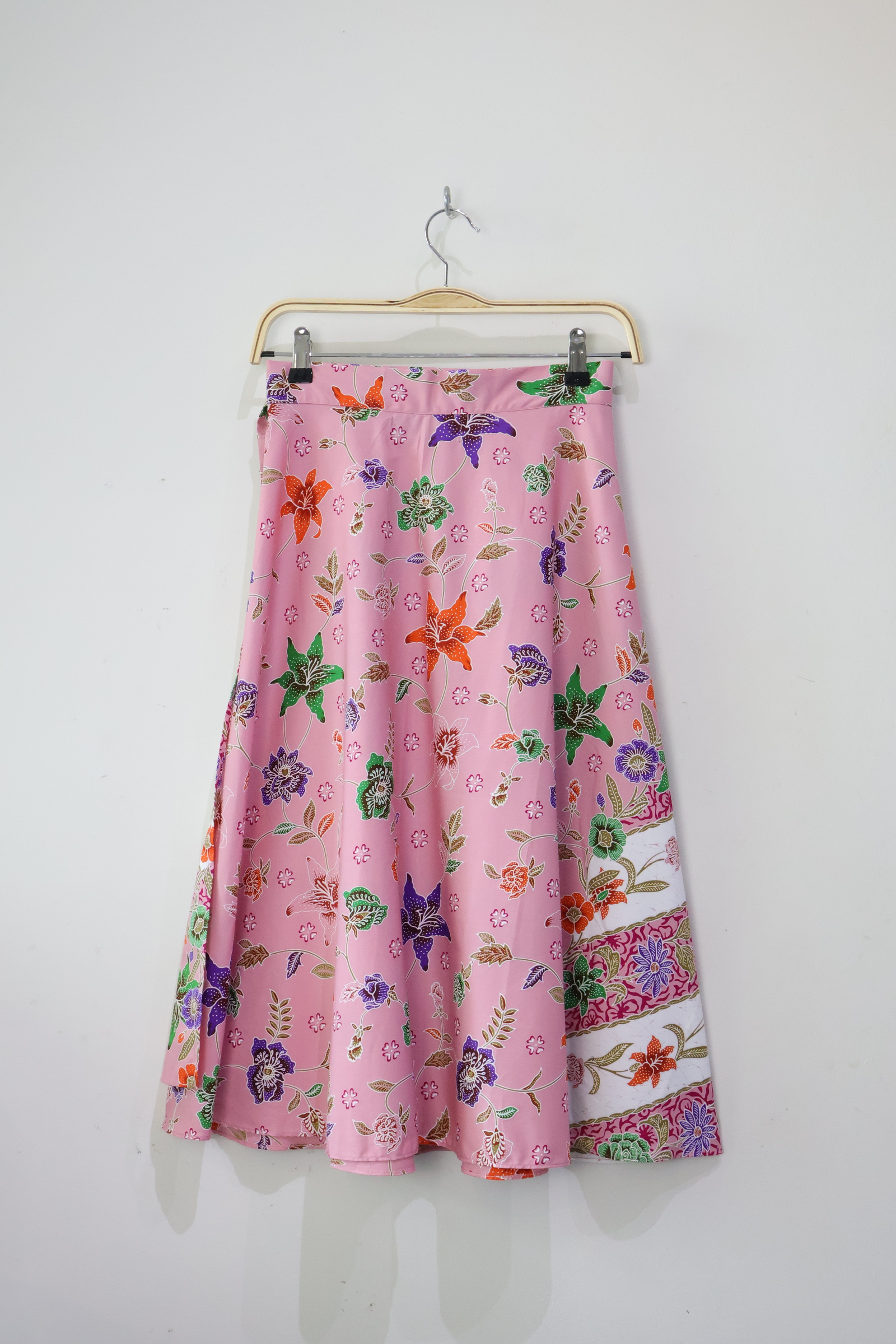 Batik Wrap Skirt - Royal Blush
