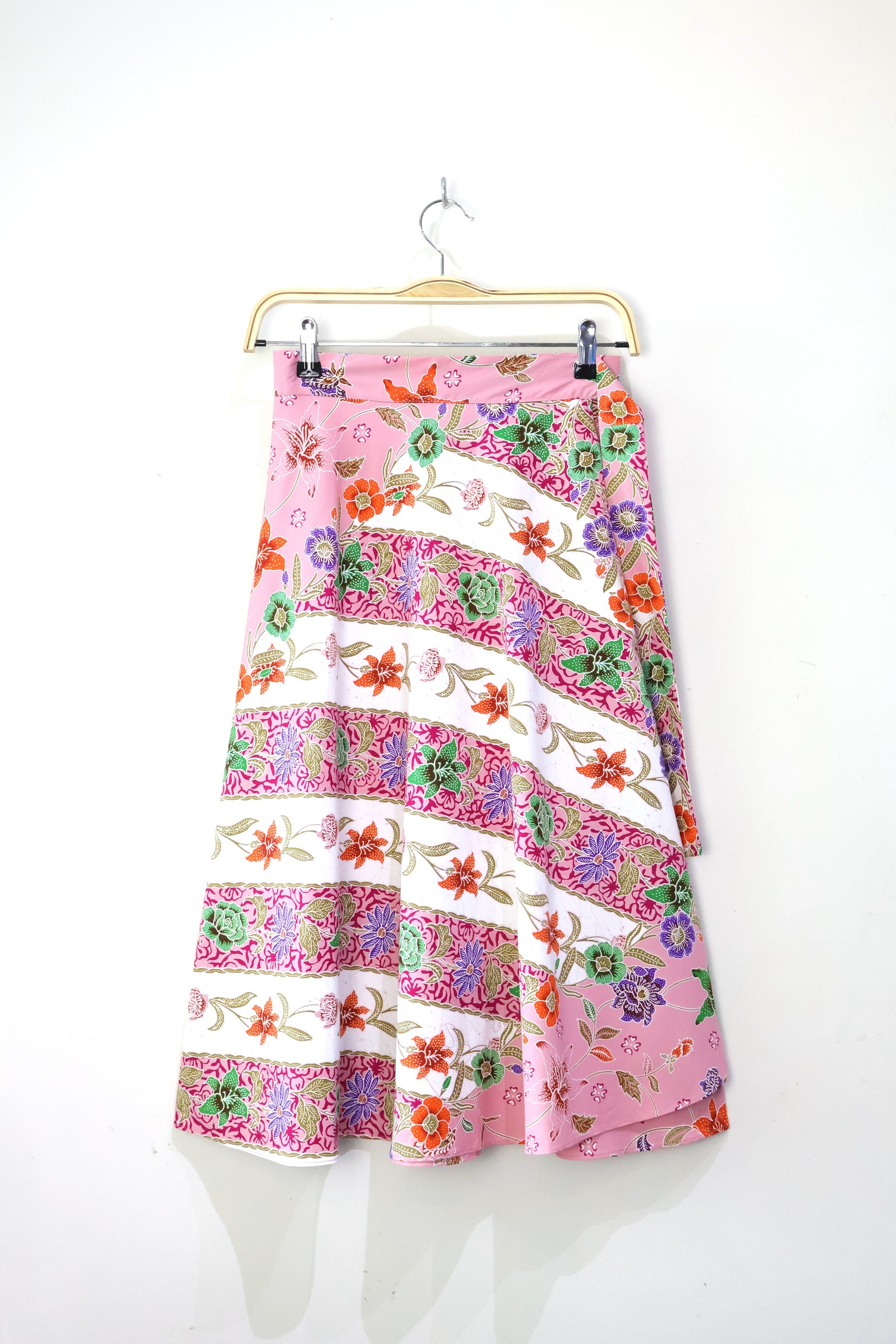 Batik Wrap Skirt - Royal Blush